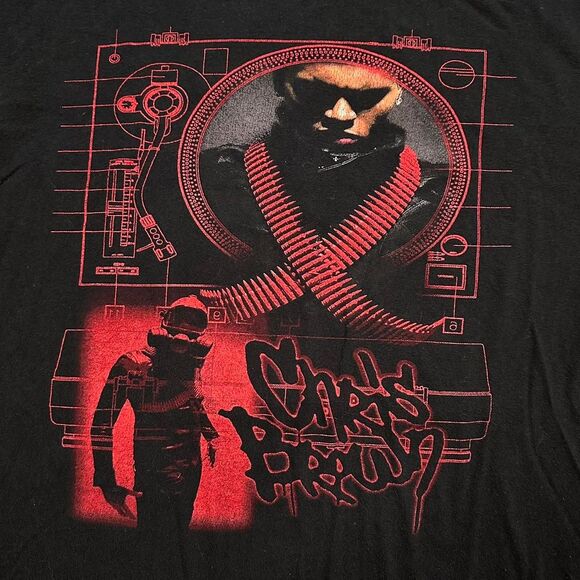 Y2K Chris Brown FAME Tour Rap T Shirt - Picture 3 of 5